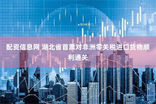 配资信息网 湖北省首票对非洲零关税进口货物顺利通关